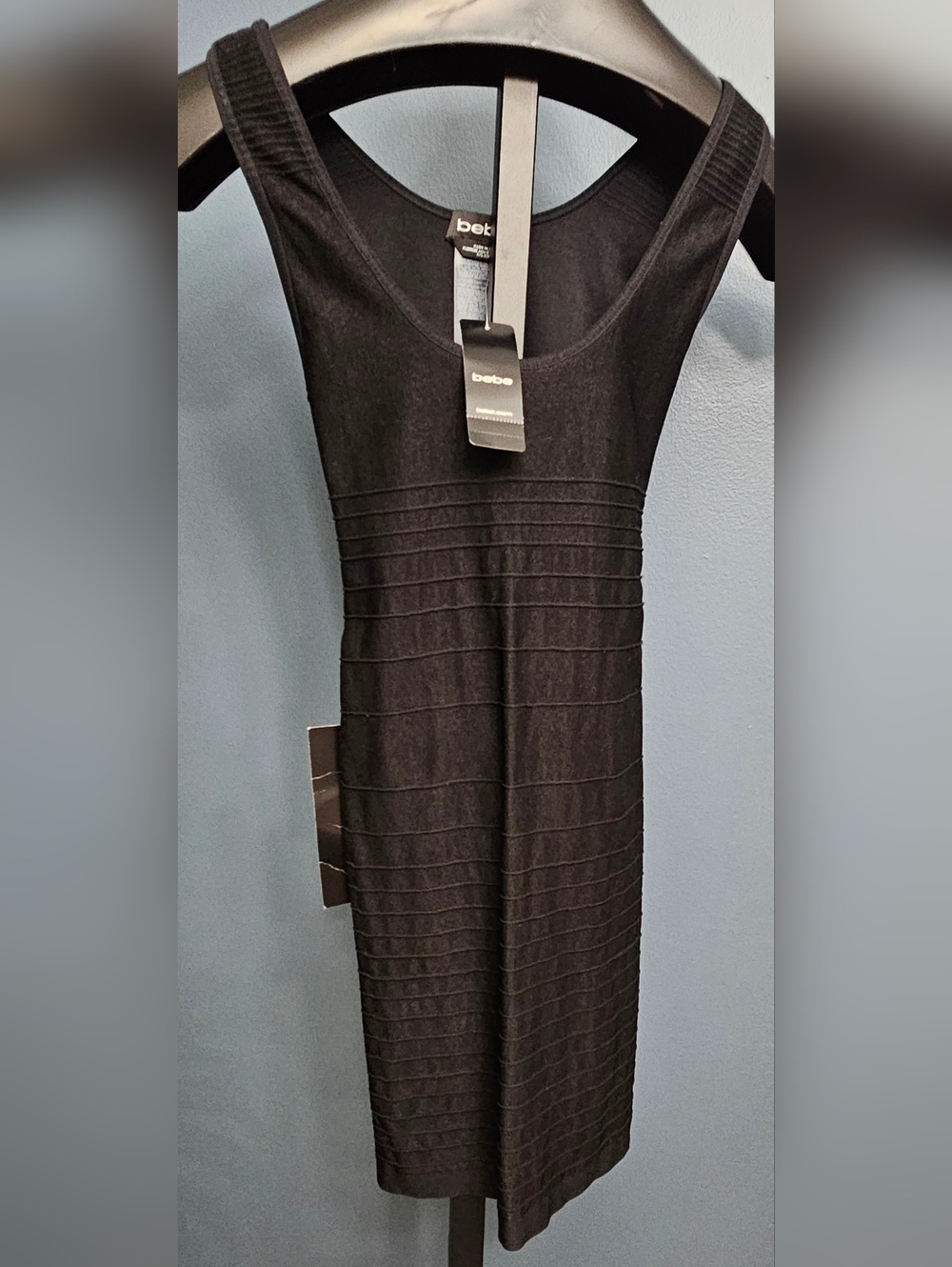 bebe Black Cut Out Body-Con Dress